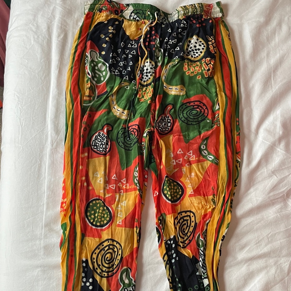 FARM Rio Colorful Abstract Tribal Pattern Pants